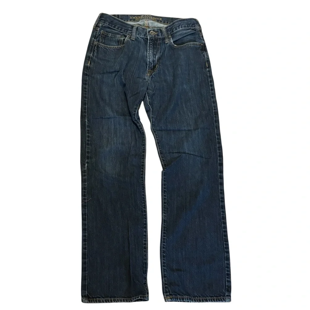 American Eagle Outfitters Jeans 32” x 32” Dark Blue Denim Relaxed 100% Cotton
